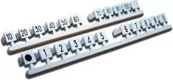 Комплект вставок с цифрами (1...0), серый, TWT-LSA-M-01