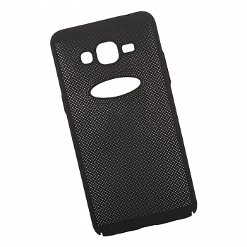 Защитная крышка для Samsung J2 Prime "LP" Сетка Soft Touch, черный (европакет)