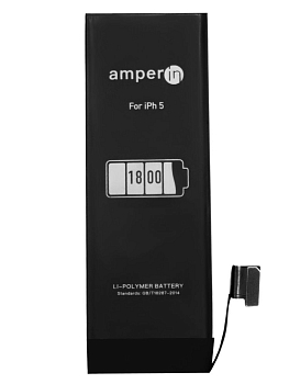 Аккумулятор Amperin для телефона Apple iPhone 5, 3.8В, 1800мАч